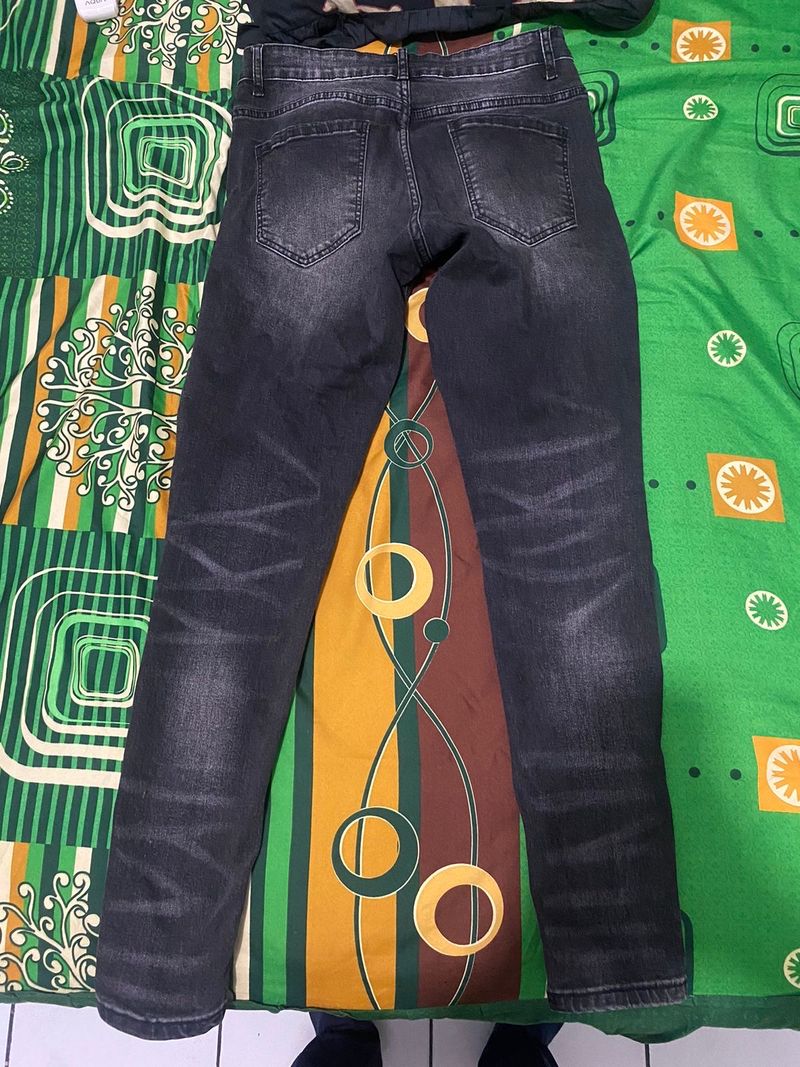 Biker Jeans Pria black, foto 2