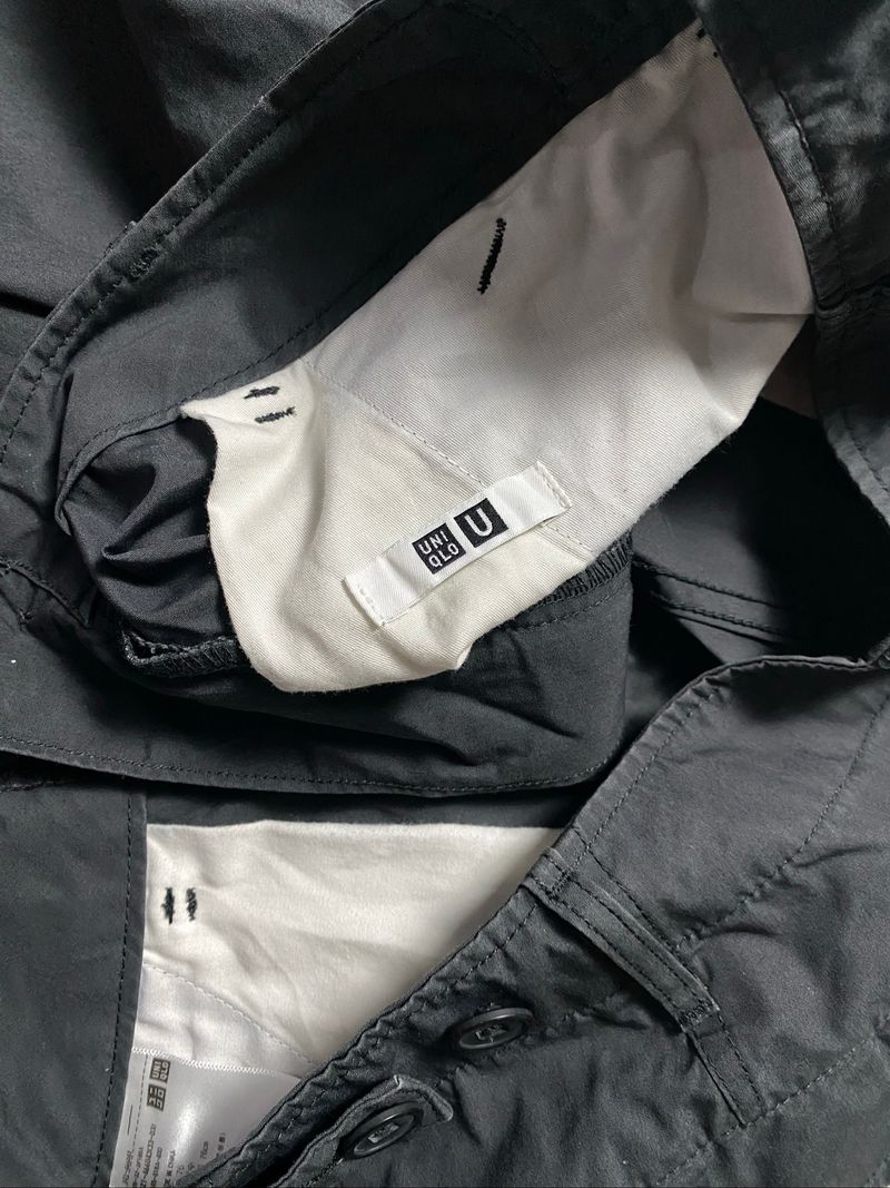 Uniqlo U Trousers Pants Black Grey, foto 6