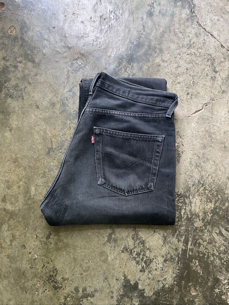 Y2k Levi’s 501 Black Jeans Made USA, foto 5