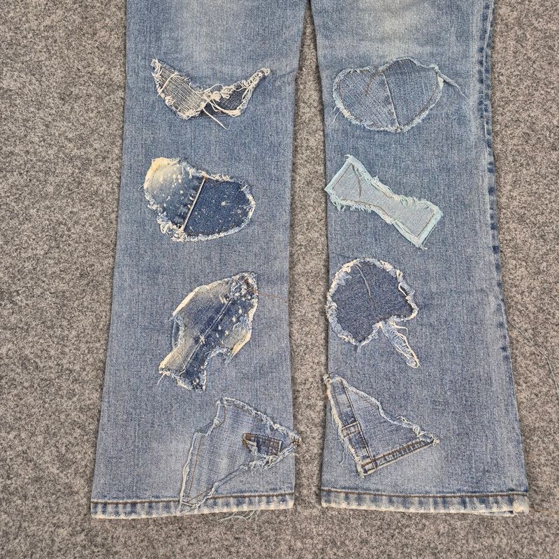 Parchwork studded jeans, foto 3