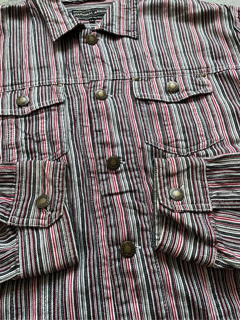 Vintage Diagonal Arrow Denim Jacket, foto 6