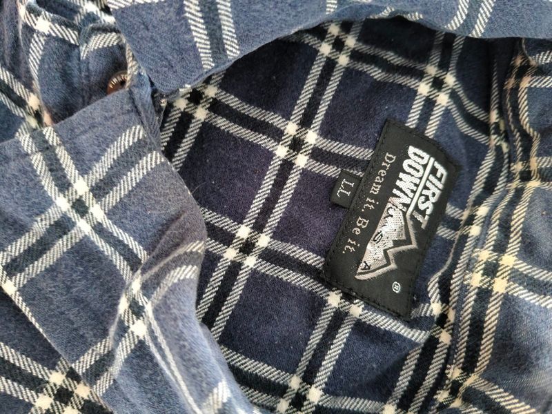 Flannel First Down Blue Gunung Original Asli 100%, foto 2
