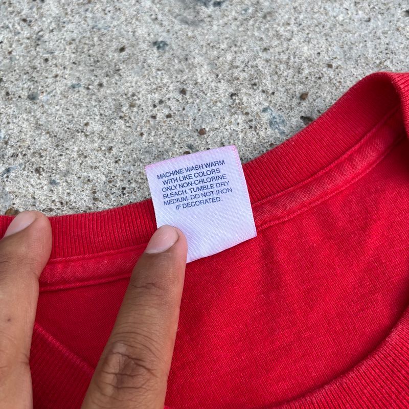 Supreme Casual T-shirt Pria red, foto 4