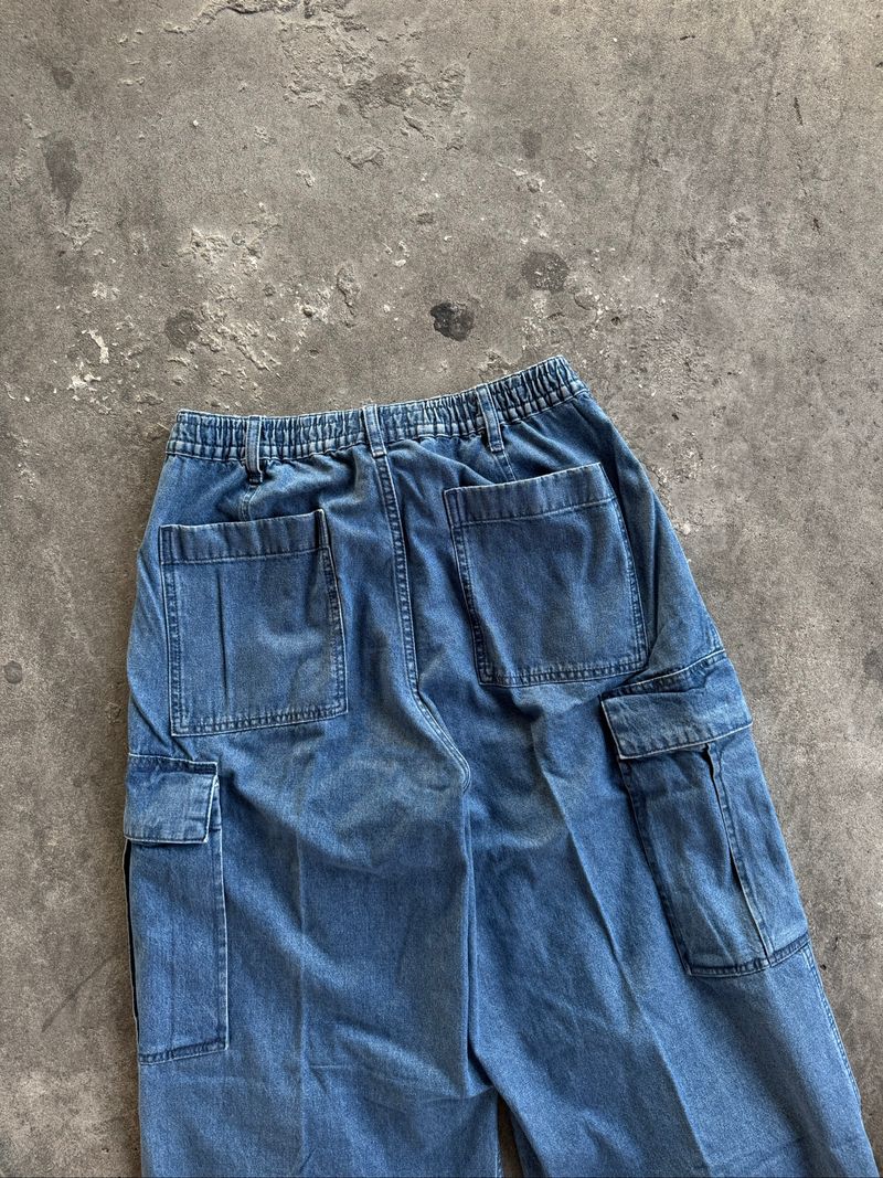 GU Super Wide Cargo Ballon Denim Pants, foto 9