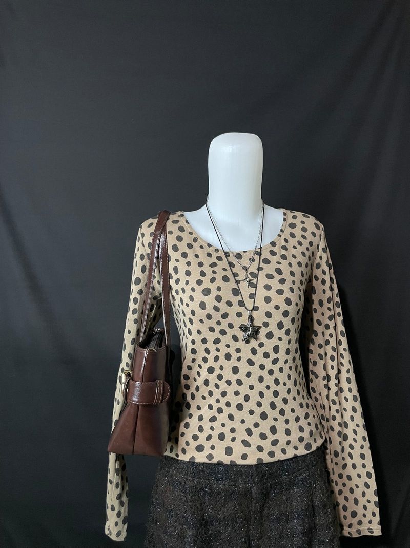 y2k polkadot long sleeve, foto 2