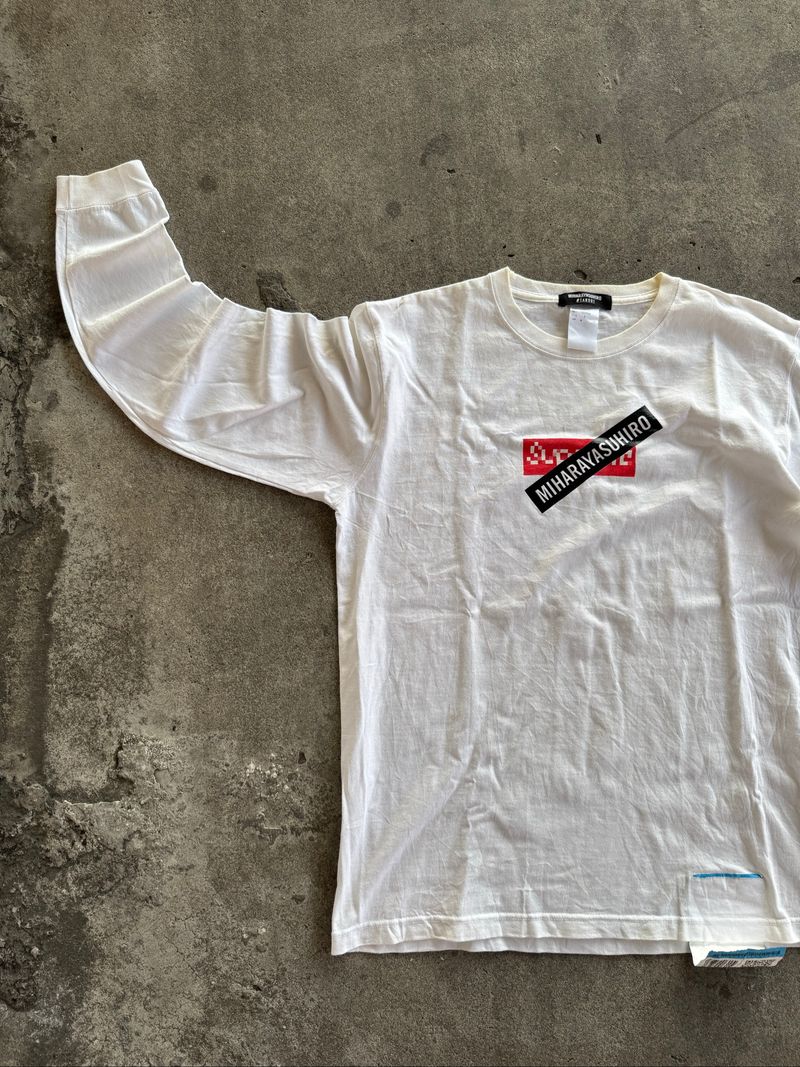 Mihara Yasuhiro Fake Box Logo LS Tee, foto 3