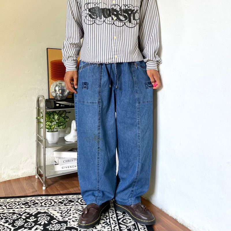 Emo deepblue baggy ballon fit Japanesse, foto 3
