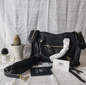 Balenciaga Metalic Edge City Bag in Gold Hardware