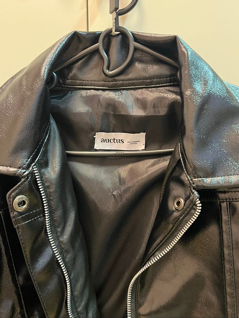 AUCTUS Kendall Leather Jacket (Black), foto 3