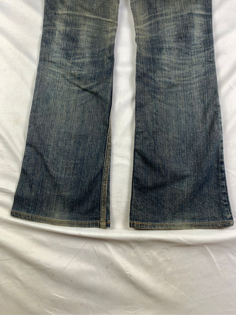 2000s Brappers Washed Indigo Bootcut Flare Jeans (28), foto 5