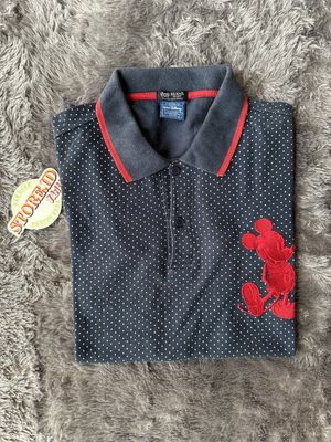 Polo shirt Beams Heart x Disney Mickey Mouse