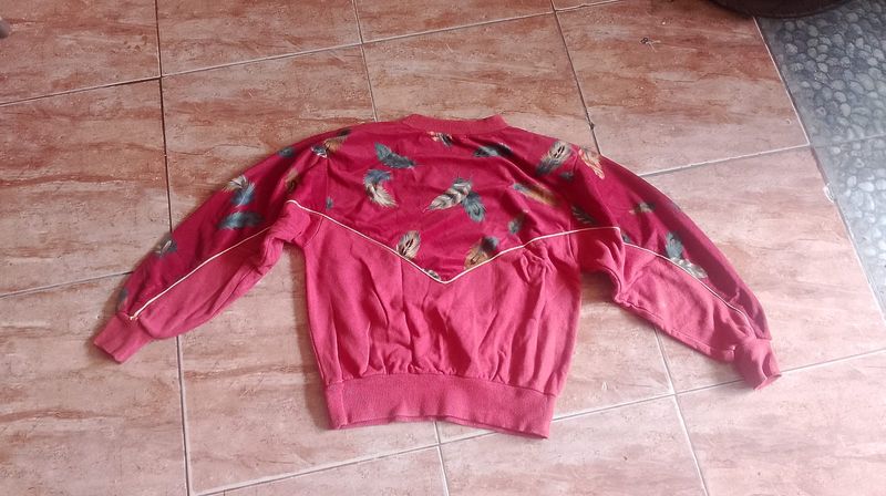 Vintage Red Feather Sweater, foto 3