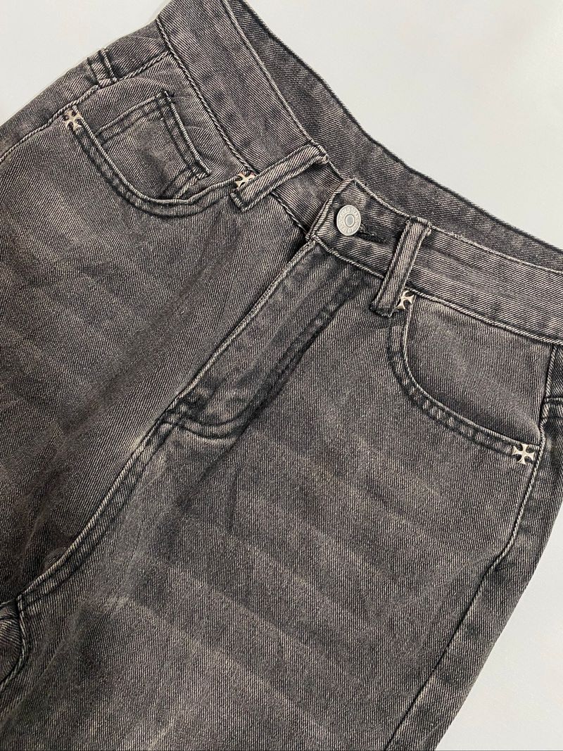 Washed faded vtg bootcut flare jeans, foto 6