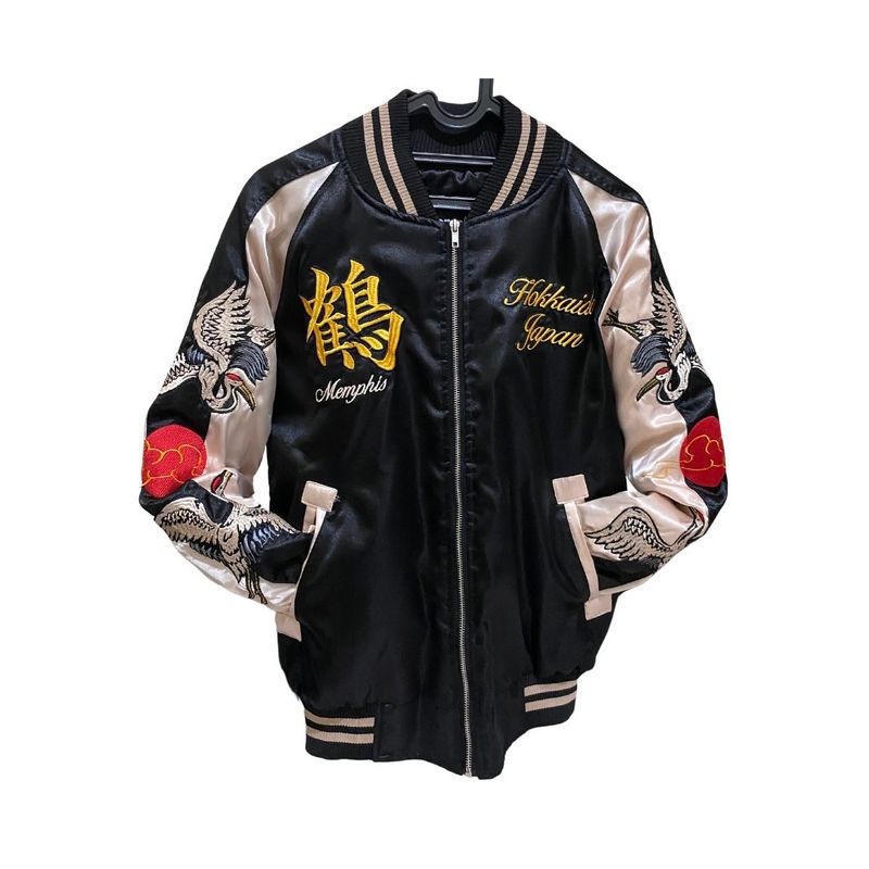 Streetwear Biker Bomber jacket Pria multicolor black, foto 3