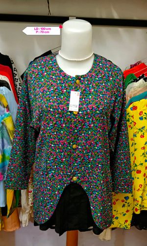Blouse Tunik Vintage bunga