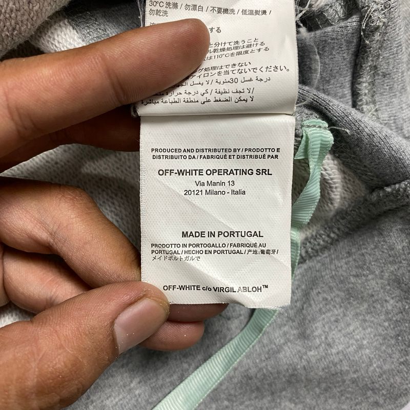 OFF WHITE x CHAMPION GRAY HOODIE, foto 6
