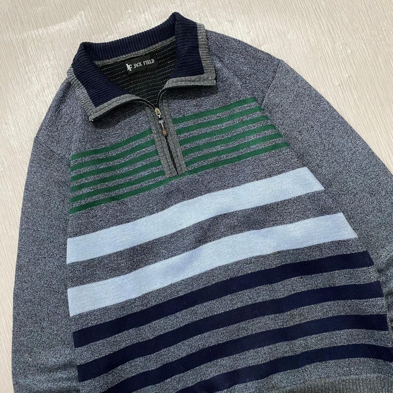 Halfzip knit motif, foto 3