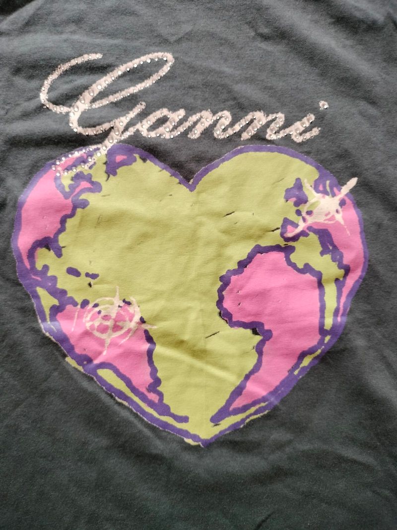 GANNI DARK GREY T-SHIRT, foto 6