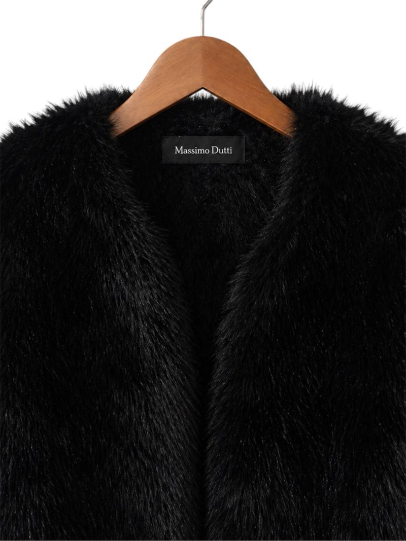 (Massimo Dutti) Fuzzy Outerwear Crop, foto 6