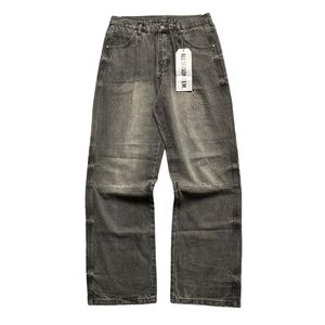 Japanese brand Streetwear Vintage Jeans Pria gray