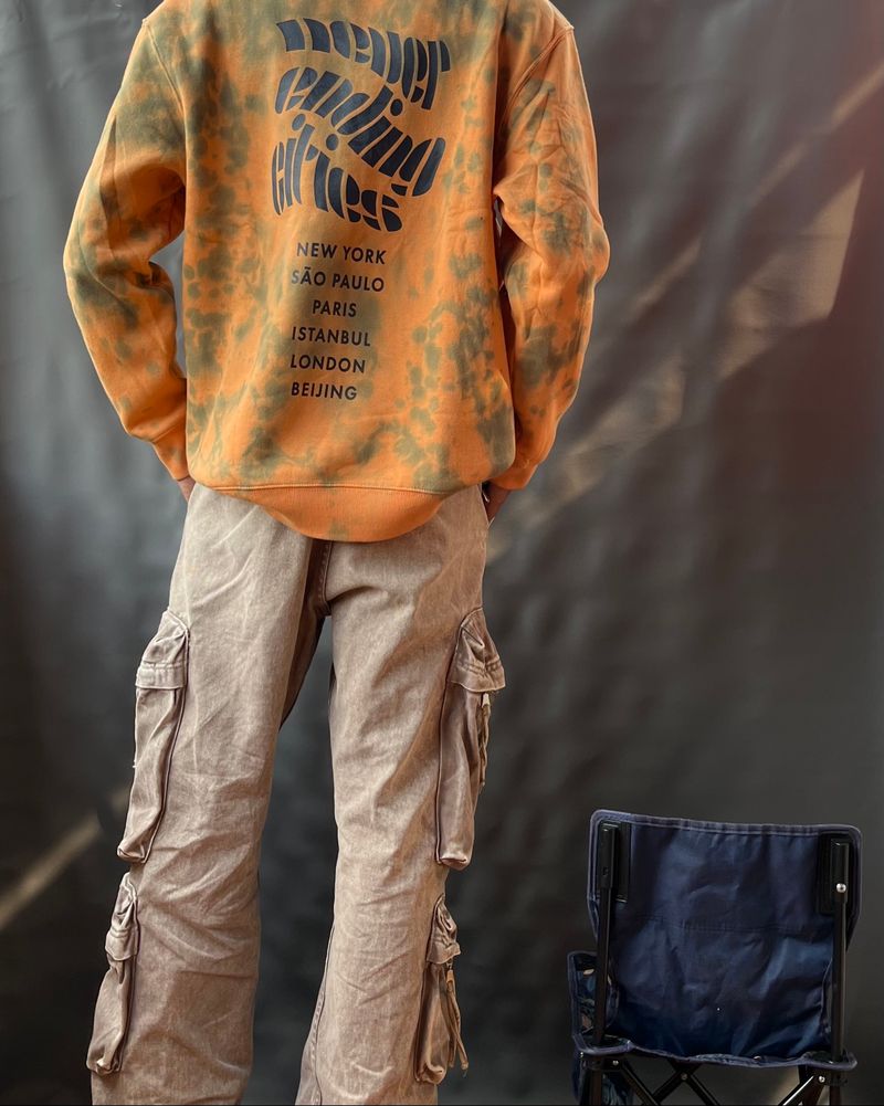 tiedie sweatshirt H&M orange, foto 2