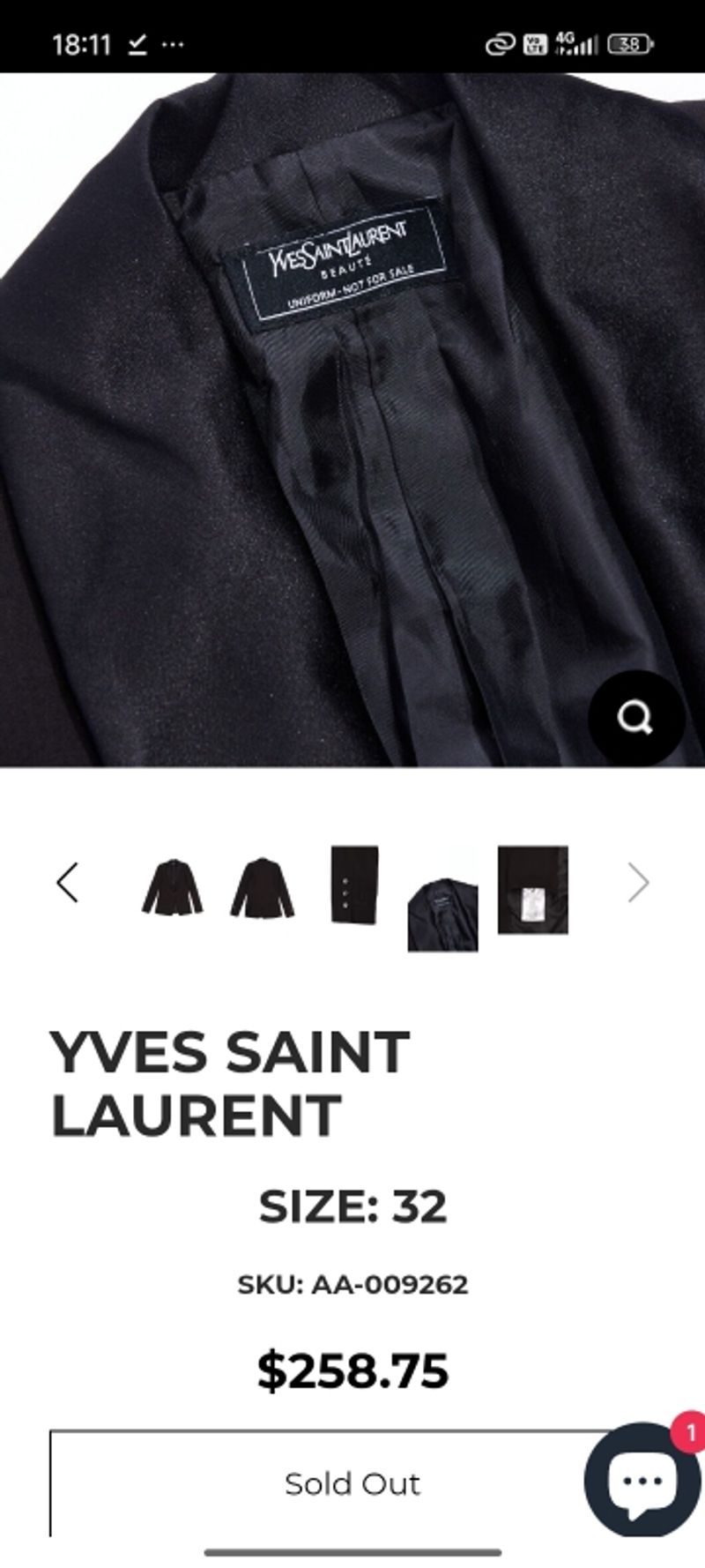 Yves Saint Laurent beaute uniform blazer, foto 9