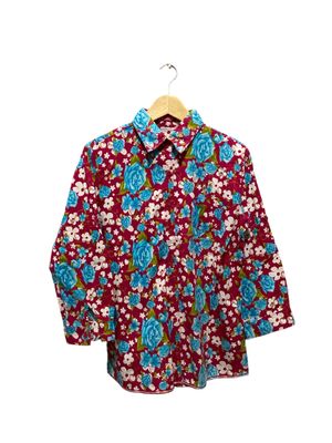 Vintage Y2K Shirt Wanita multicolor