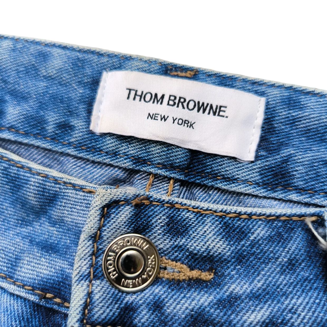 Thom Browne Luxury Jeans Pria blue, foto 2