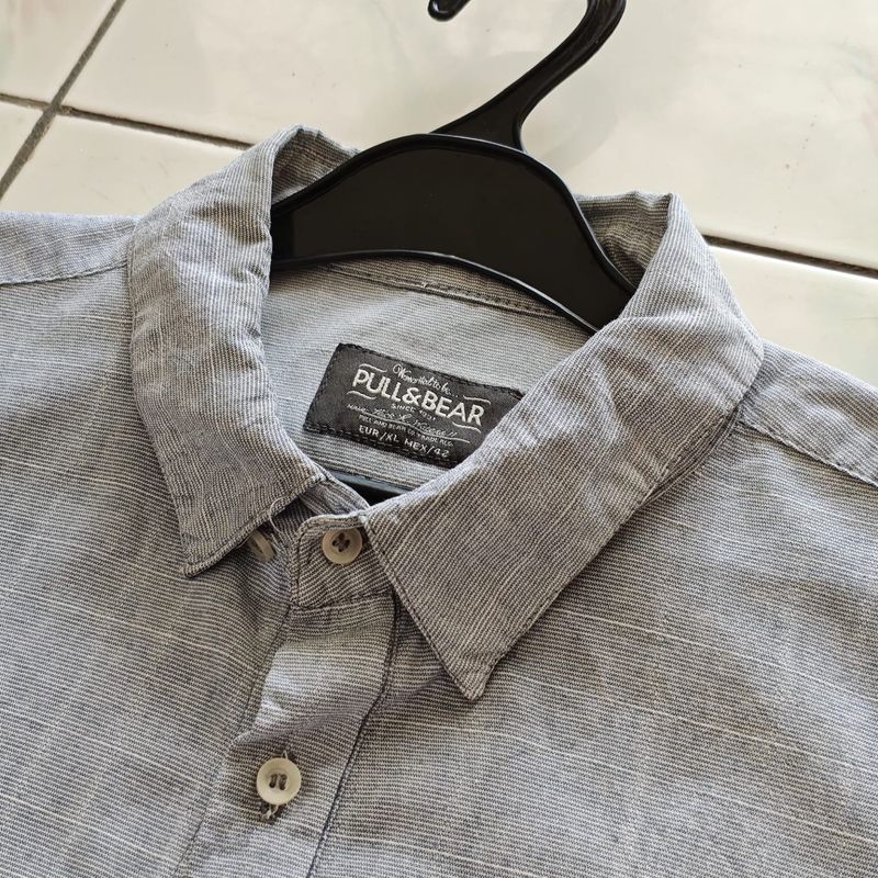 Kemeja pull & bear size XL gray, foto 3