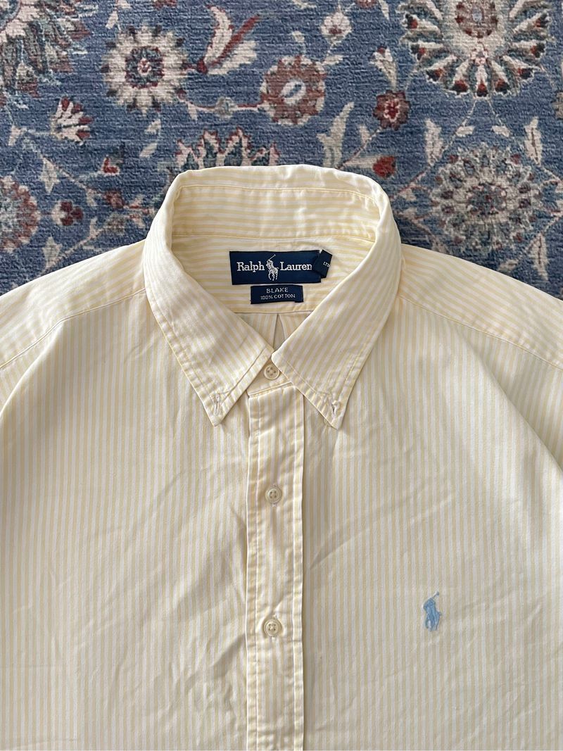 Kemeja Boxy Stripe Ralph Lauren, foto 4
