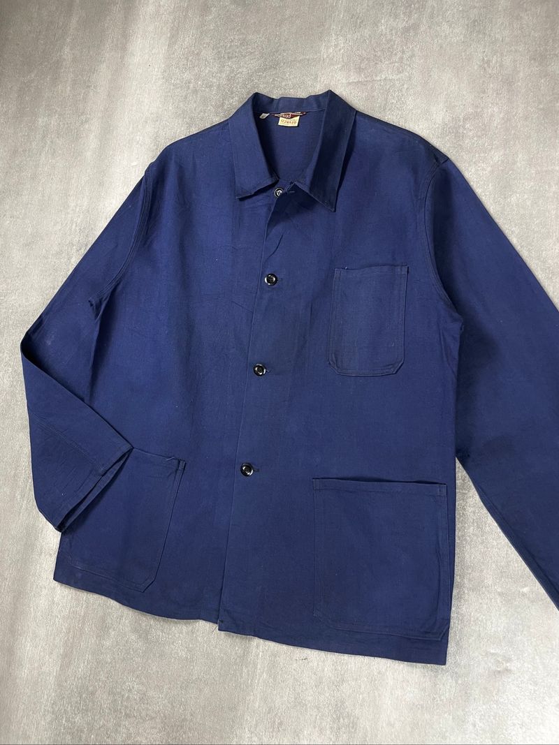 FRENCH WORK JACKET 70’s GEVACO  COTTON TWILL, foto 6