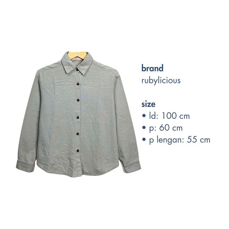 Rubylicious Minimalist Shirt Wanita gray, foto 3