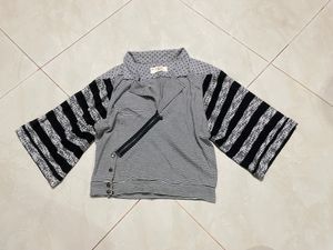 Streetwear Casual Cardigan Wanita multicolor gray