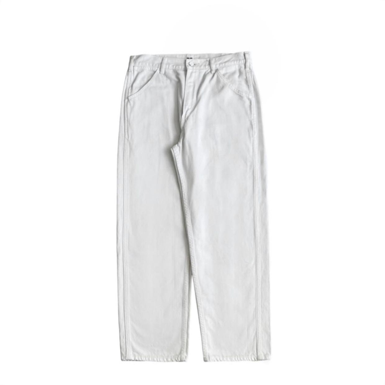 Uniqlo Minimalist Casual Jeans Pria white
