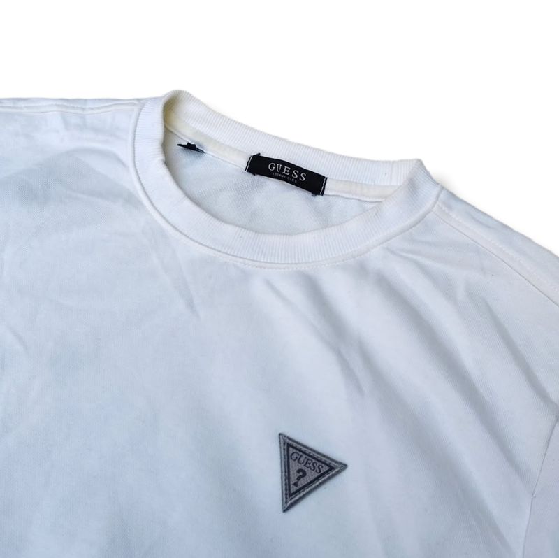 GUESS SMALL LOGO WHITE CREWNECK | SWEATER | OUTERWEAR | MNZA, foto 2