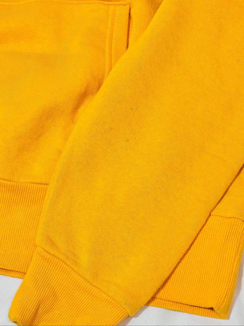 H&M hoodie yellow oversized, foto 5