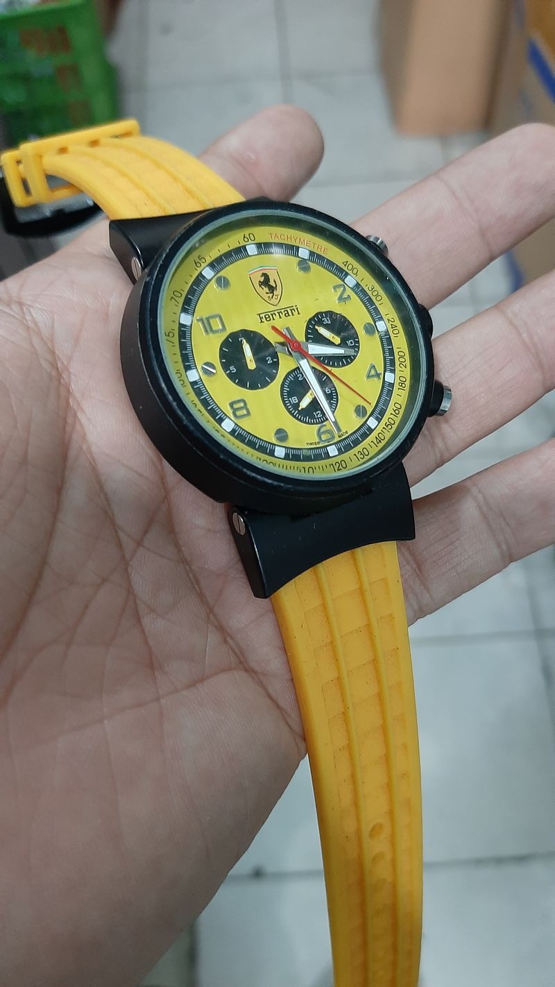 Jam tangan pria automatic ferari chronograph anti karat, foto 6