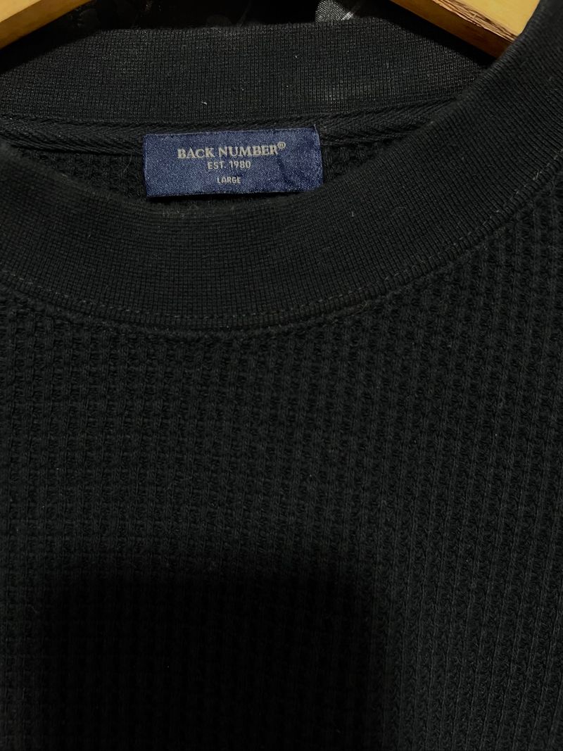 Back Number Waffle Crewneck Long Sleeve, foto 4