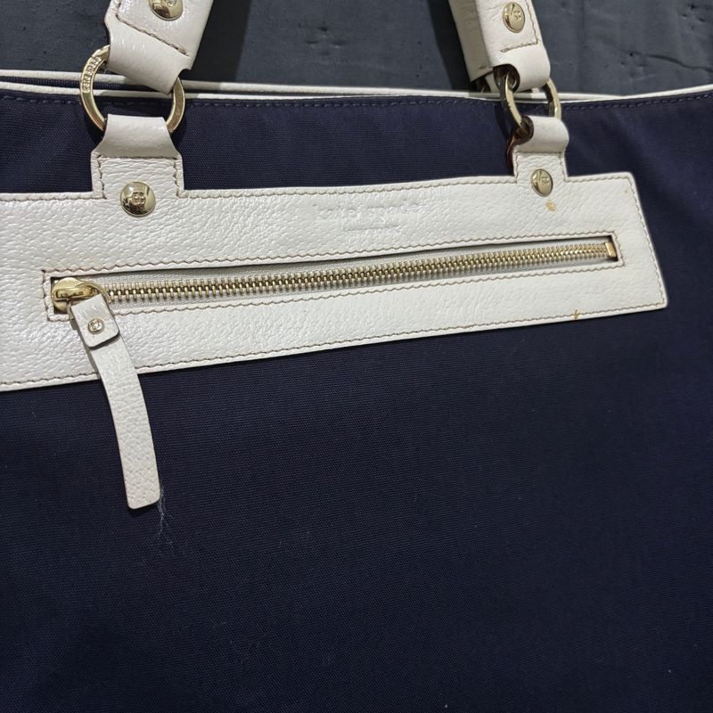 Kate Spade Blue Navy Canvas Tote, foto 2
