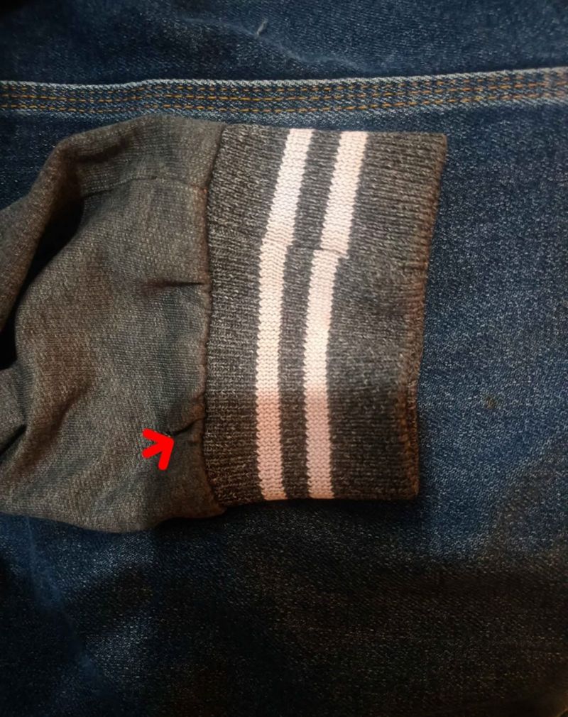 Jaket Denim Hoodie Preloved, foto 5