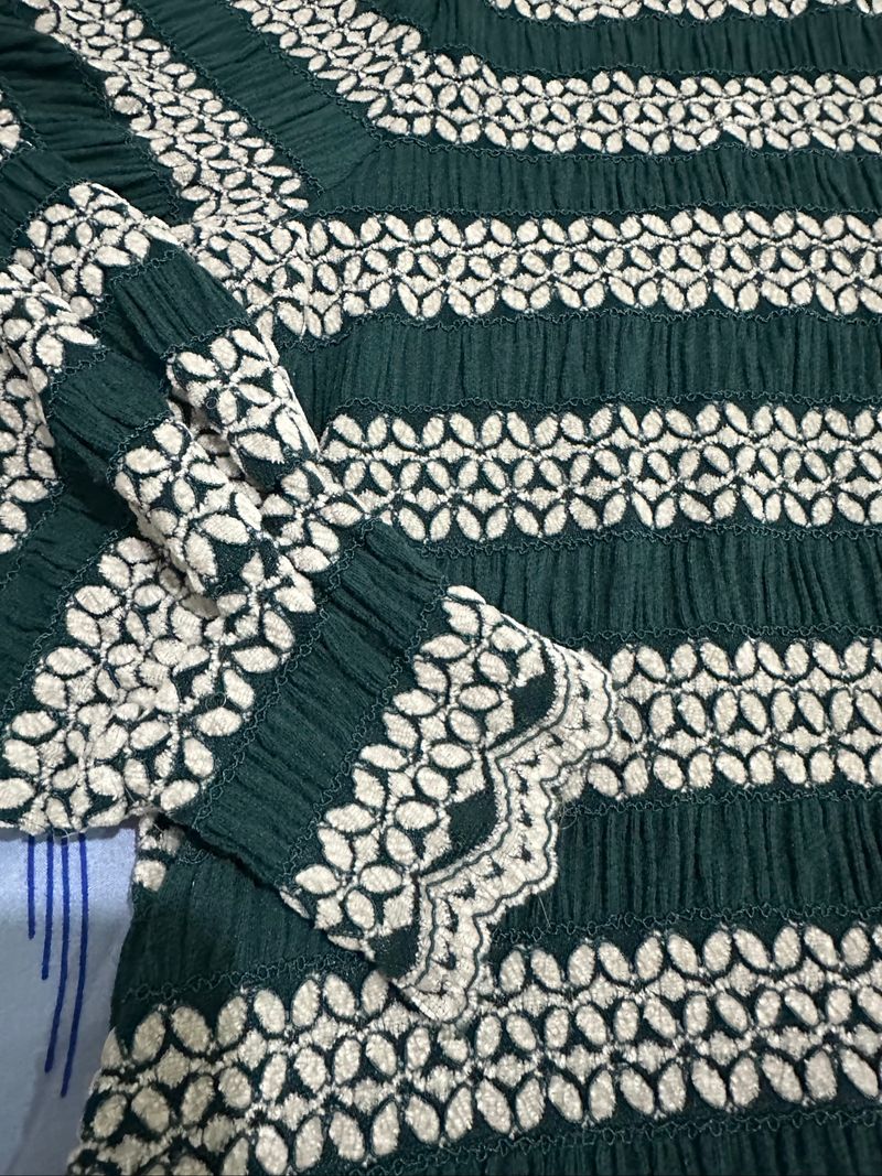 Turtle Neck Salur Hijau Emerald Red Apple BKK, foto 4