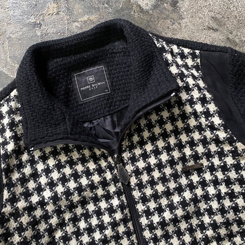 Vintage Pierre BALMAIN Golf Jacket — Knit Jacket, foto 6
