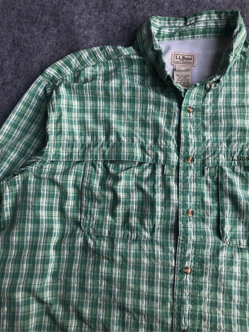 LL BEAN long sleeve plaid shirt, foto 5
