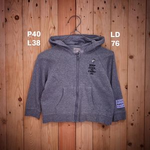 Zip hoodie snoopy anak umur 2 3tahun