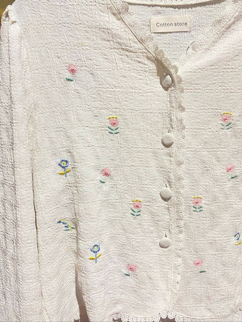 Baju lengan panjang crop, foto 4