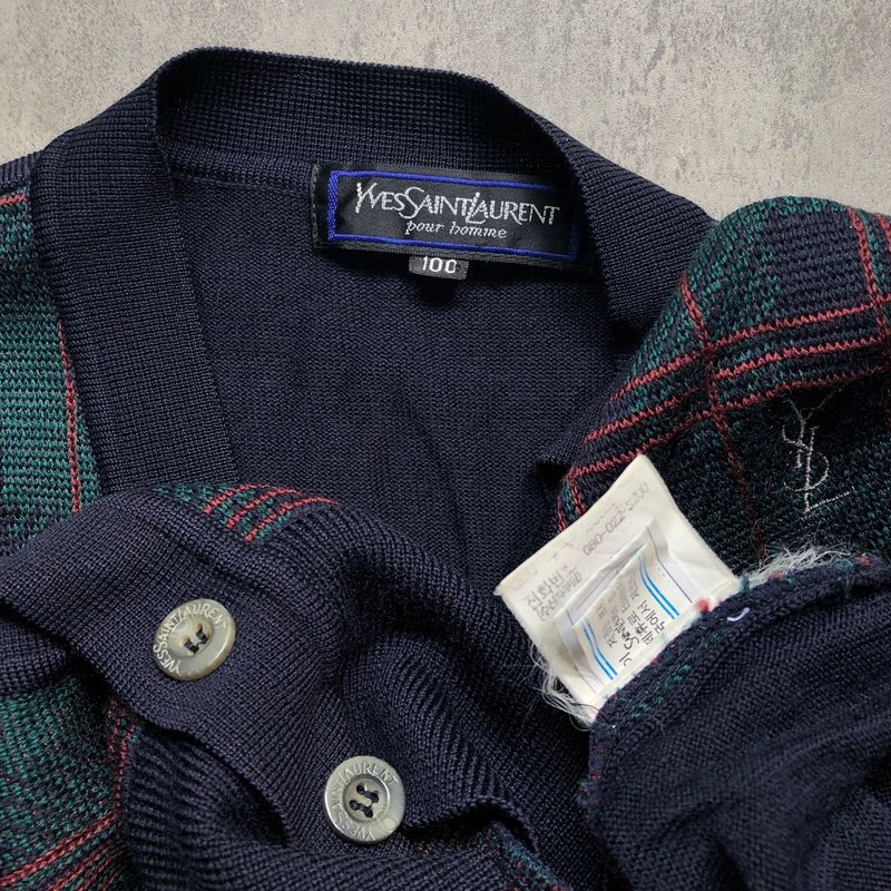 YSL cardigan Tartan, foto 4