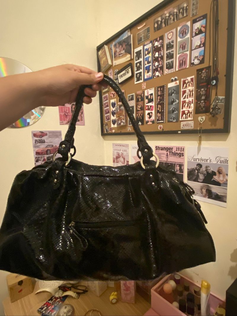 Anne Klein black shoulder bags, foto 3