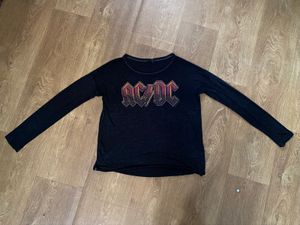 ACDC long sleeve sheer topshop baju band