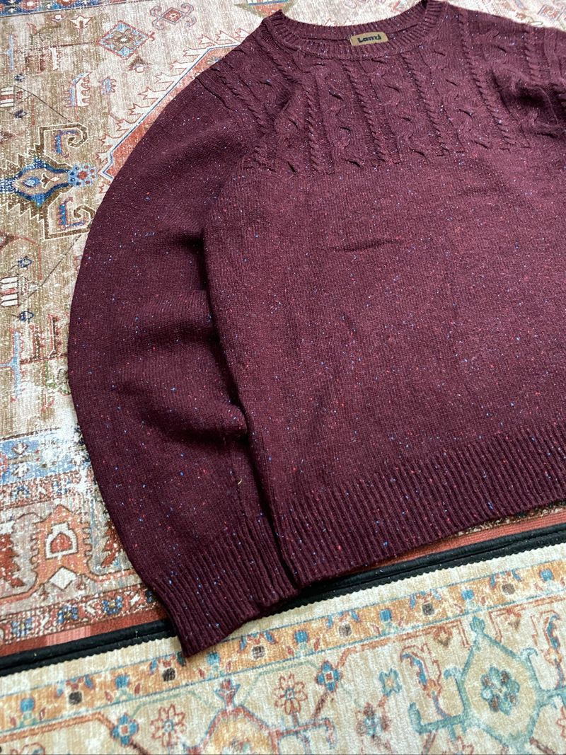 Knitwear Cable Maroon Lanzi, foto 6