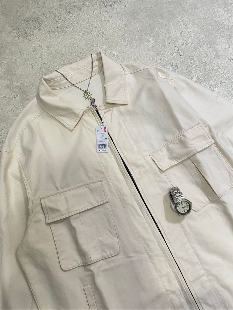OUTER DENIM BIG POKET BY 8SCOUND BROKEN WHITE, foto 4